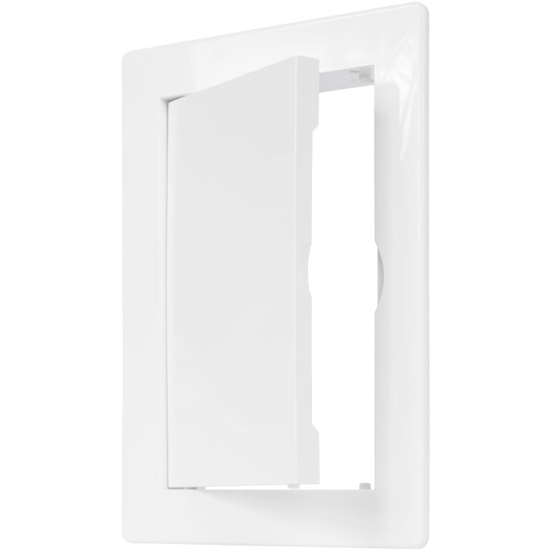 ECOPRO VENT 4inch x 6inch White Plastic Access Panel Service Shaft Door Panel Plumbing Electricity Heating Alarm Wall Access Panel Drywall Bathroom Services Access Hole Cover 4inch x 6inch