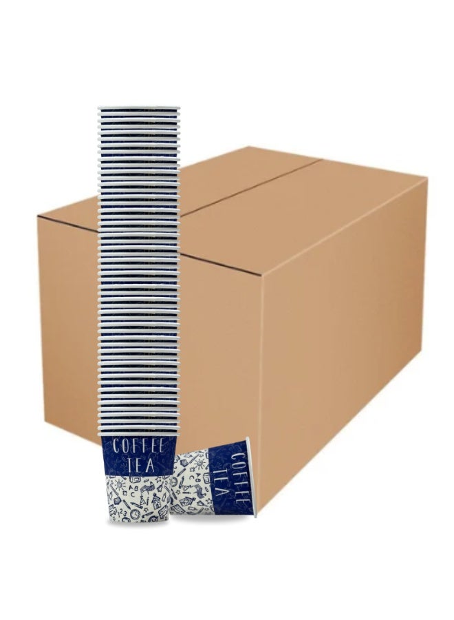 Paper Cups 8oz - Disposable Eco-Friendly Hot & Cold Drink Cups | 1000pcs | Ideal for Coffee, Tea, Parties, Offices & Catering Use - Image 1