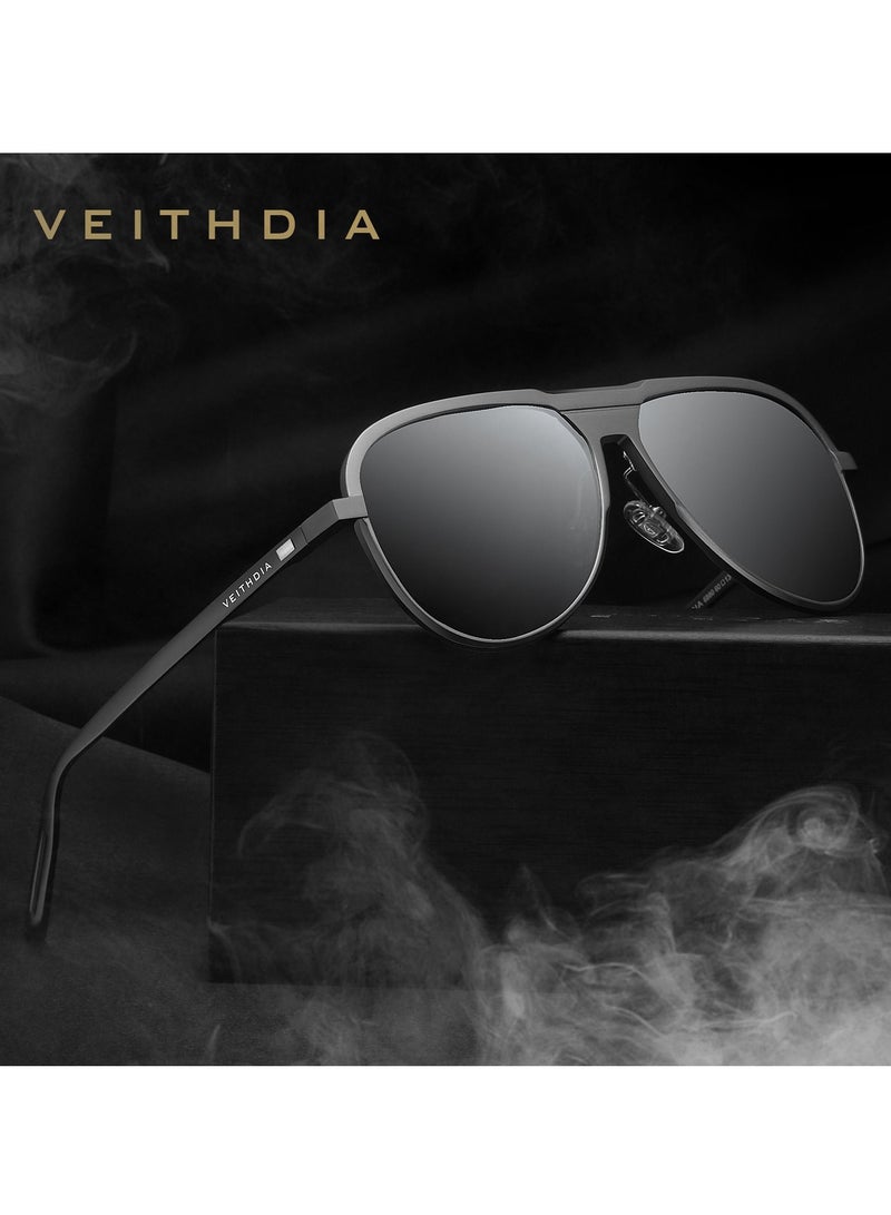 Veithdia Men's Polarized Aluminum Magnesium Full Frame UV400 Sunglasses - Image 2