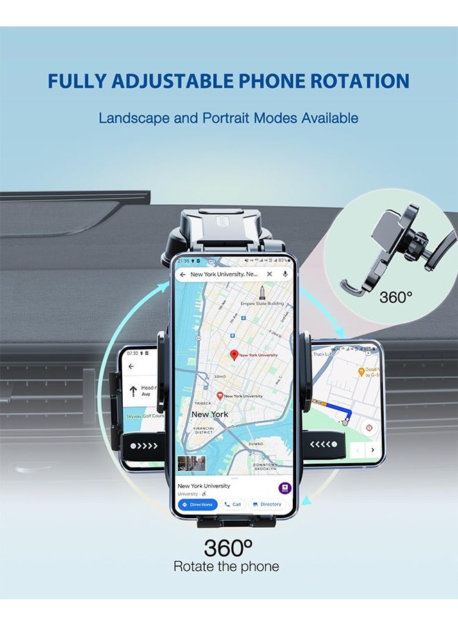 360 Degree Rotating Universal Cell Phone Mount Dashboard Windshield Air Vent 【Multi-Angle Adjustment Arm】 Dash Phone Holder Mount, Car Cell Phone Holder, for Car Fit for All Mobile Phones - Image 5