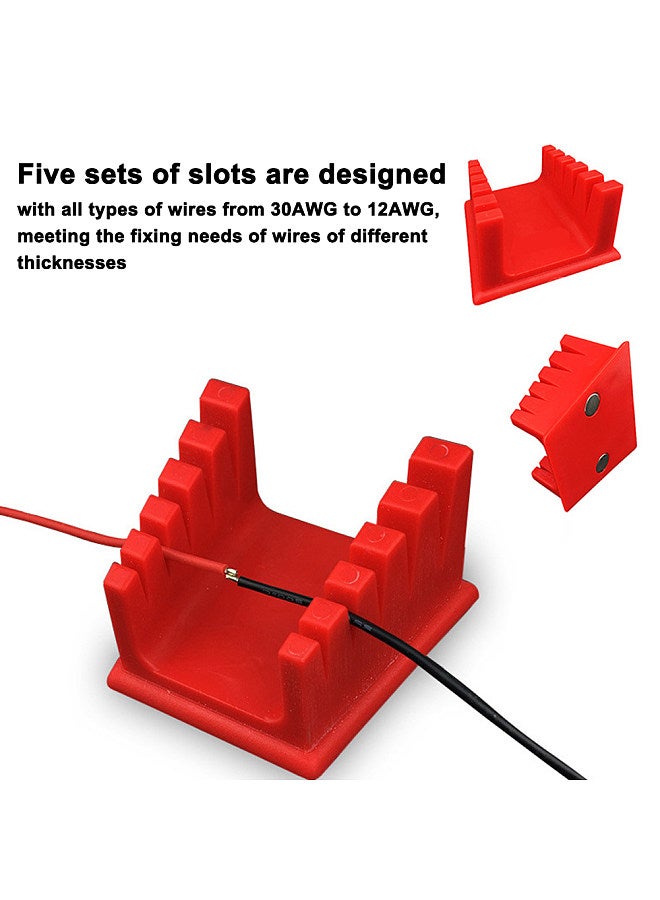 Welding Workbench Silicone Wire Clamp Bracket ABS Wire Clamp Bracket Multifunctional 30-12AW Wires Fixed Clamps for Motherboard Soldering Repairing Tool  - Image 3