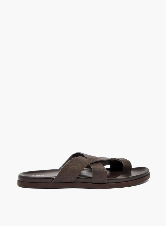 LBL by Shoexpress Men Textured Crisscross Sandals - Image 2