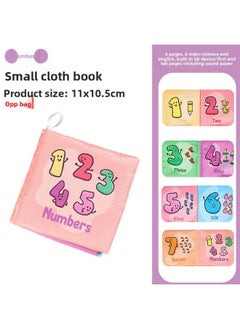 Generic Cloth Book Early Education Baby Can't Tear 0-3 Years Old Three-dimensional Tail Book Bite Enlightenment Book 6 Months Baby Educational Toys-Color:[opp Bag] Short Cloth Book - Numbers (chinese And English Version, 4 Pages, 8 Sides, With Sound Paper + Bb Device) 20g  - Image 1