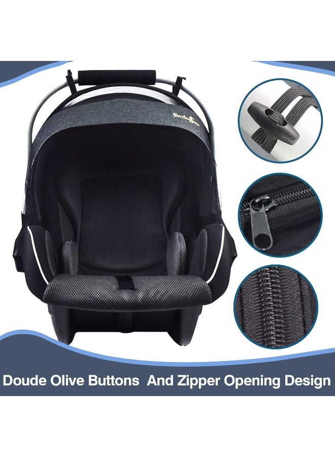 Sysmie Mosquito Net for Stroller Mosquito Net for Car Seat with Zipper - Universal Fit, Premium Quality Durable - Black - Image 3