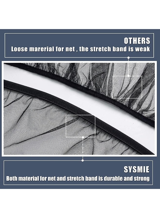 Sysmie Mosquito Net for Stroller Mosquito Net for Car Seat with Zipper - Universal Fit, Premium Quality Durable - Black - Image 5