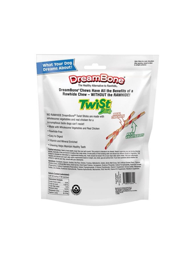 DreamBone Twist Sticks Rawhide Free Dog Chews, Made With Real Chicken, 100 Count (Pack Of 1) - Image 2