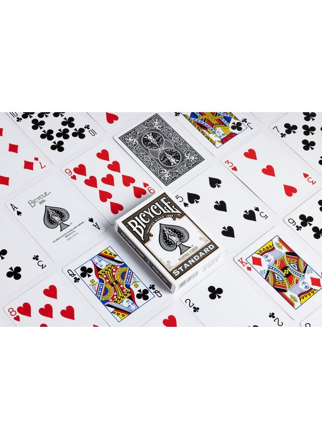 Bicycle Standard Index (Black/Red), Pack of 4 - Image 4