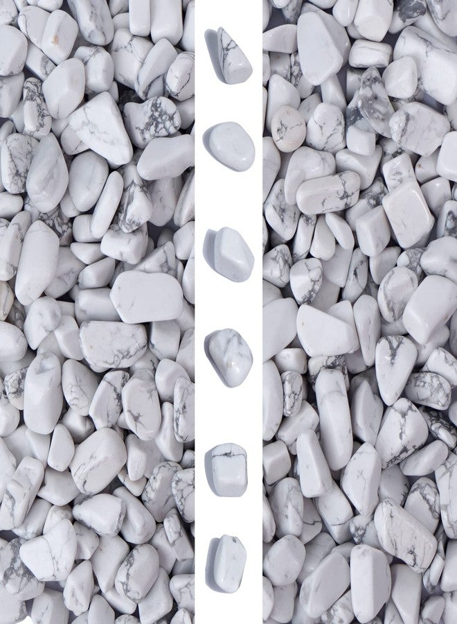 gemshan 2lb Natural White Rocks 7mm-9mm, River Rocks for Plants Succulents, Withe Stone Pebbles for Aquarium Vase Decoration - Image 1