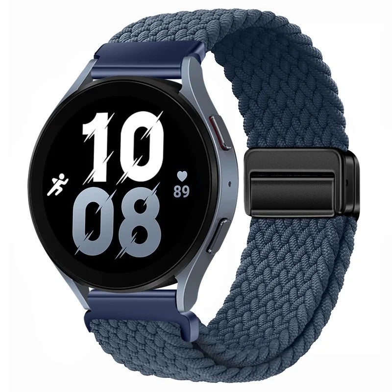 Bluejw Braided Nylon Watch Strap 20mm 22mm Replacement Wristband for Samsung Galaxy Watch and Huawei Smart Watches – Sporty, Durable, Comfortable - Image 1