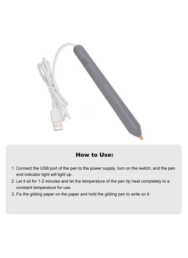 Garosa Hot Foil Embossing Stamping Pen Usb Heat Foil Pen With 4 Heating Pen Tip For Card Making Craft Scrapbooking Drawing Pen  - Image 2
