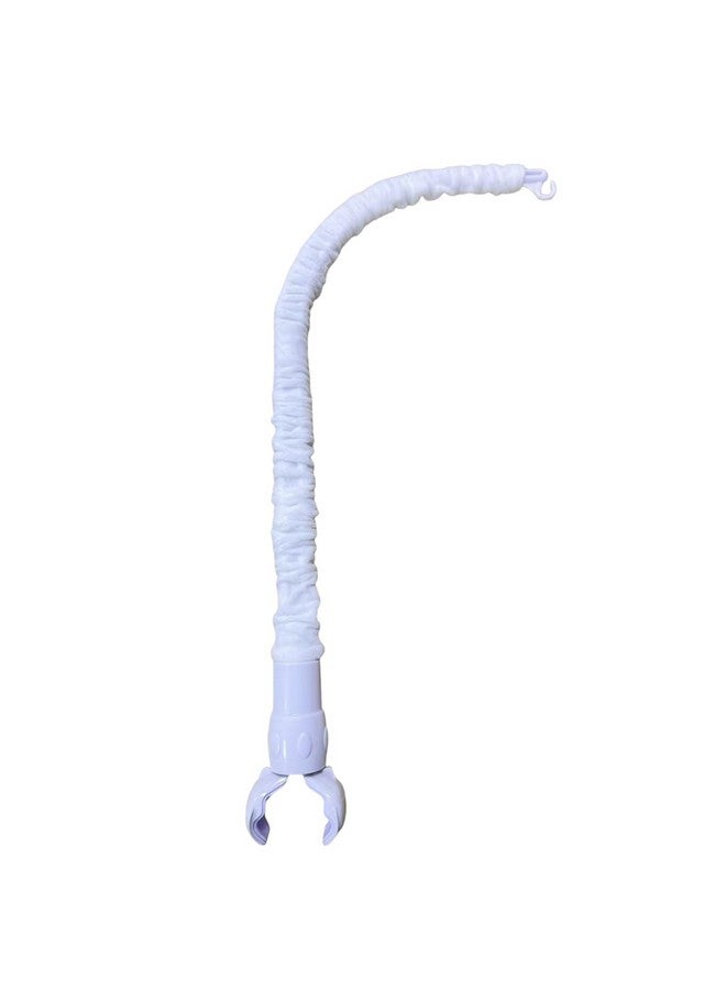 Accfore 23 inches Baby Crib Mobile Arm,Mobile Arm for Crib with Cloth Cover,Nursery Mobile Arm Baby Mobile Hanger,The Claw Part can be Adjusted Width,DIY Toy Decoration (White) - Image 1