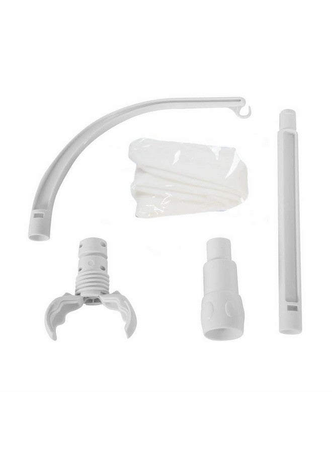Accfore 23 inches Baby Crib Mobile Arm,Mobile Arm for Crib with Cloth Cover,Nursery Mobile Arm Baby Mobile Hanger,The Claw Part can be Adjusted Width,DIY Toy Decoration (White) - Image 3