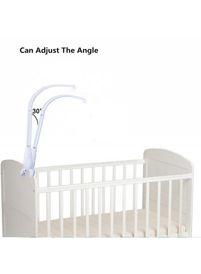Accfore 23 inches Baby Crib Mobile Arm,Mobile Arm for Crib with Cloth Cover,Nursery Mobile Arm Baby Mobile Hanger,The Claw Part can be Adjusted Width,DIY Toy Decoration (White) - Image 5