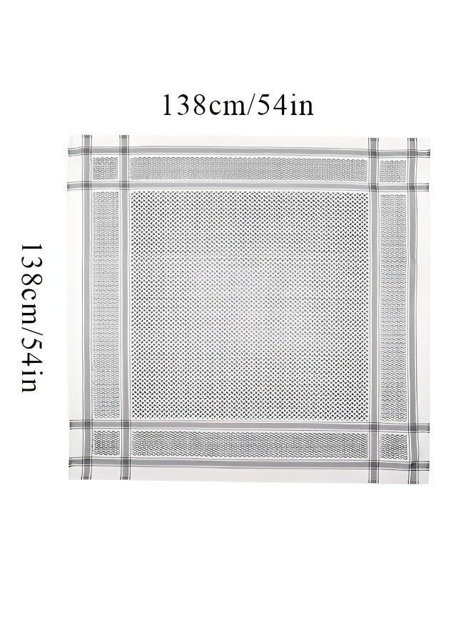 شماغ عربي كوفيّة شاحط الصحراء الشرق أوسطي للرجال أو النساء غطاء رأس متعدد الاستخدامات مثالي للرحلات الصحراوية والمغامرات الخارجية والملابس الثقافية - Image 3