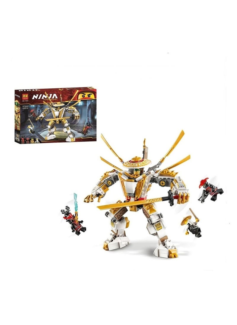 Generic - Lari - Ninjago Legacy Golden Mech Titan Robot Brick 517 Pieces - 11492 - Image 1