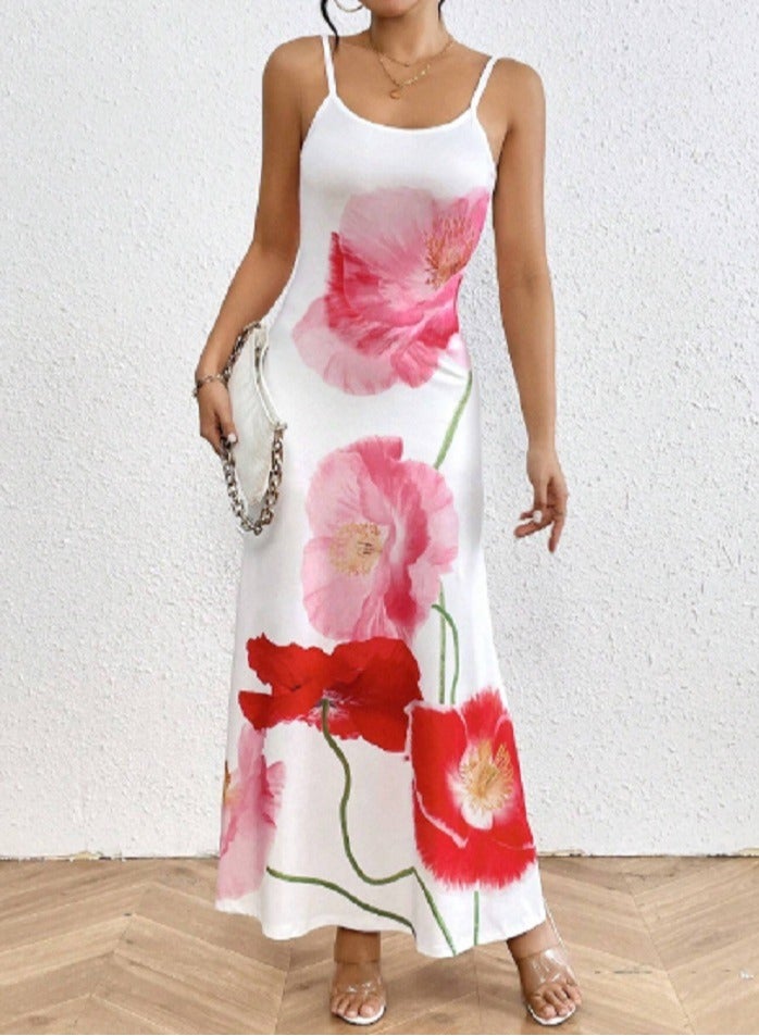 Shein SHEIN Ladies' Floral Printed Spaghetti Strap Dress  - Image 2