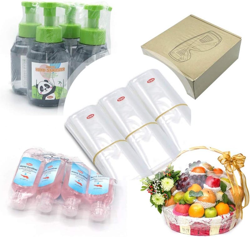 SIPA أكياس تغليف قابلة للانكماش SIPA 12x16 بوصة 100PCS 100 Gauge بدون فتحات خالية من الروائح مثالية لتغليف القرطاسية وإطارات الصور ولوازم الصابون وزجاجات الزيت والحرف اليدوية المنزلية للبيع - Image 5