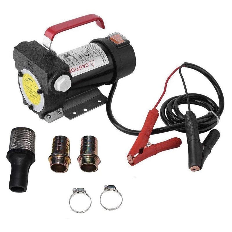 FLOJOY Asian Pumps & Machineries 24V Diesel/Oil Transfer Pump 260W 40Lpm New Self Priming Pump Discharge Head 8-10Mtr & Suction 5Mtr (Copper Winding) 1 Year Warranty - Image 1