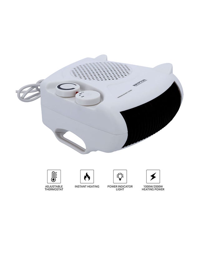 KRYPTON Room Heater 2000W 2000 W KNFH6226N White - Image 1