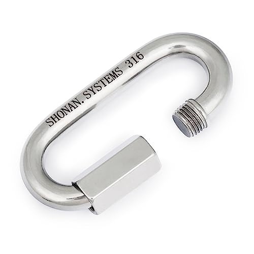 Shonan.Systems SHONAN 4.1 Inch Large Chain Quick Link Heavy Duty 316 Stainless Steel Marine Grade Quick Link Connector, Corrosion Resistant Chain Connector, 1940 Lbs Capacity, 1 Pc - Image 5