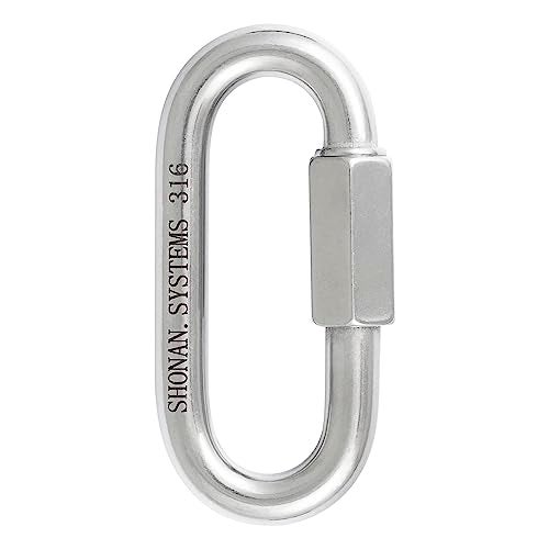 Shonan.Systems SHONAN 4.1 Inch Large Chain Quick Link Heavy Duty 316 Stainless Steel Marine Grade Quick Link Connector, Corrosion Resistant Chain Connector, 1940 Lbs Capacity, 1 Pc - Image 1