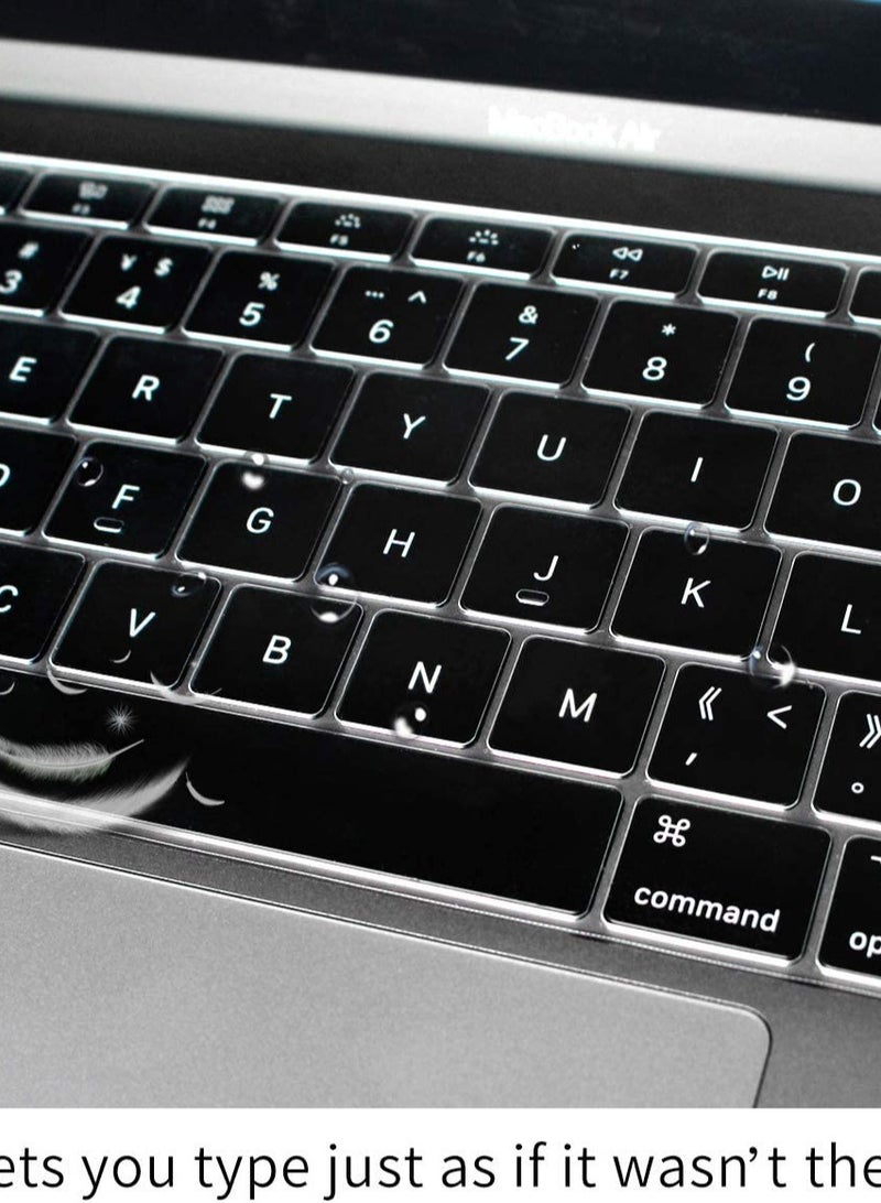 غطاء لوحة المفاتيح رفيع للغاية متوافق مع جهاز MacBook Pro 13 بوصة M2 M1 A2338 A2289 A2251 وMacBook Pro 16 بوصة A2141 إصدار 2019، TPU شفاف (ليس غطاء شريط اللمس) - Image 5
