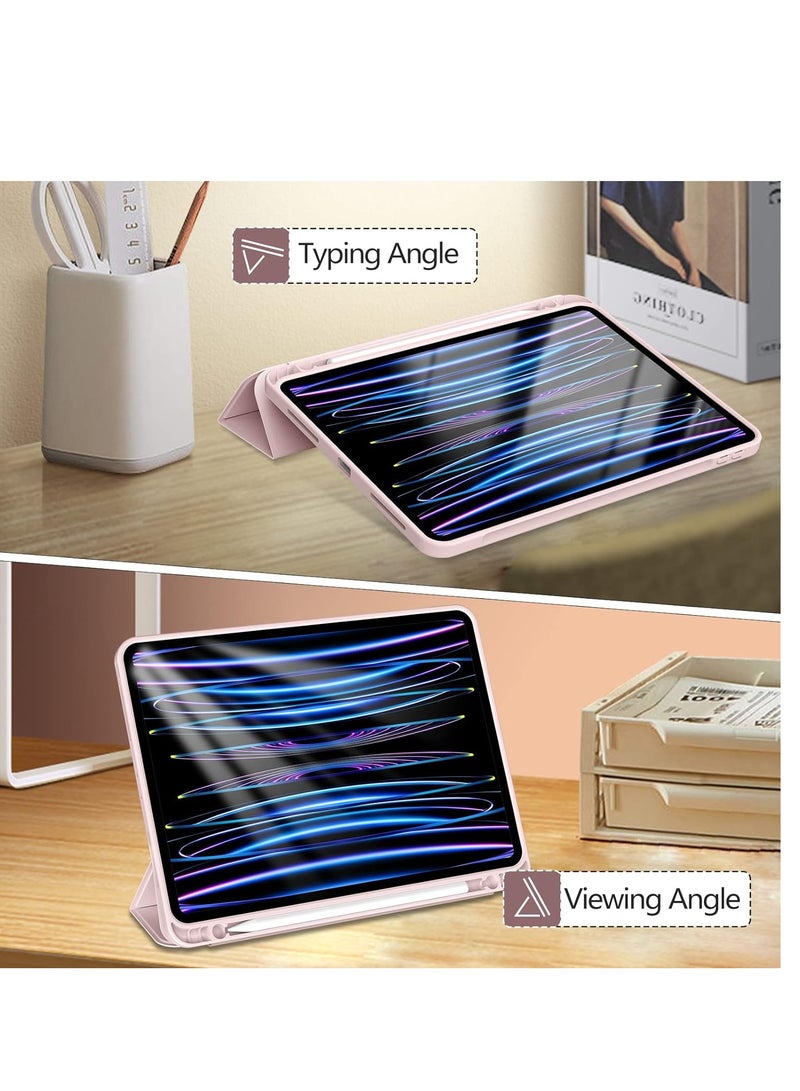 Case for iPad Pro 11 Inch 2021(3rd Gen)/2020(2nd Gen) with Pencil Holder [Support iPad 2nd Pencil Charging/Pair] Slim Trifold Stand, Smart Protective Case Cover - Image 4