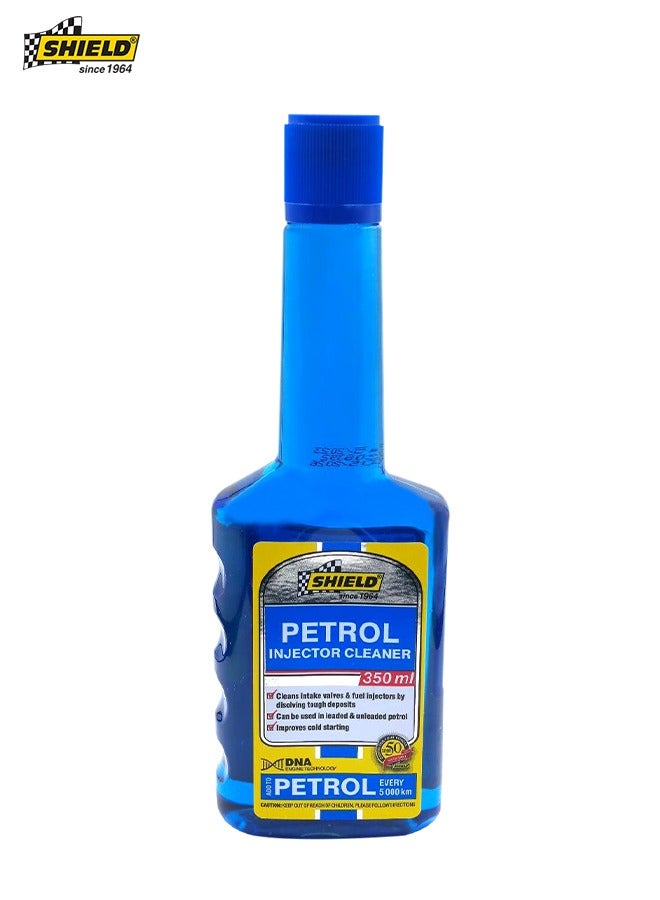Shield Petrol Injector Cleaner 350ml Cleans Intake Valves Fuel Injector Improves Cold Start For Leaded/Unleaded Petrol SHIELD SH208 - Image 1