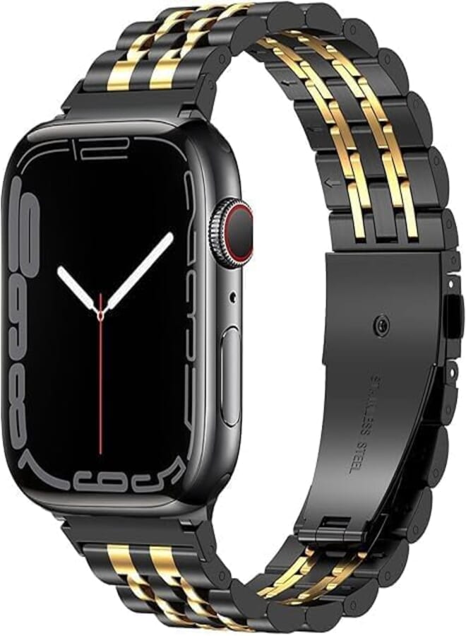 Next store Metal Band Compatible with iWatch 49mm 45mm 44mm 42mm, Adjustable Stainless Steel Replacement Strap for Ultra/Ultra2 iWatch Series 7/6/5/4/3/2/1/8/9, SE