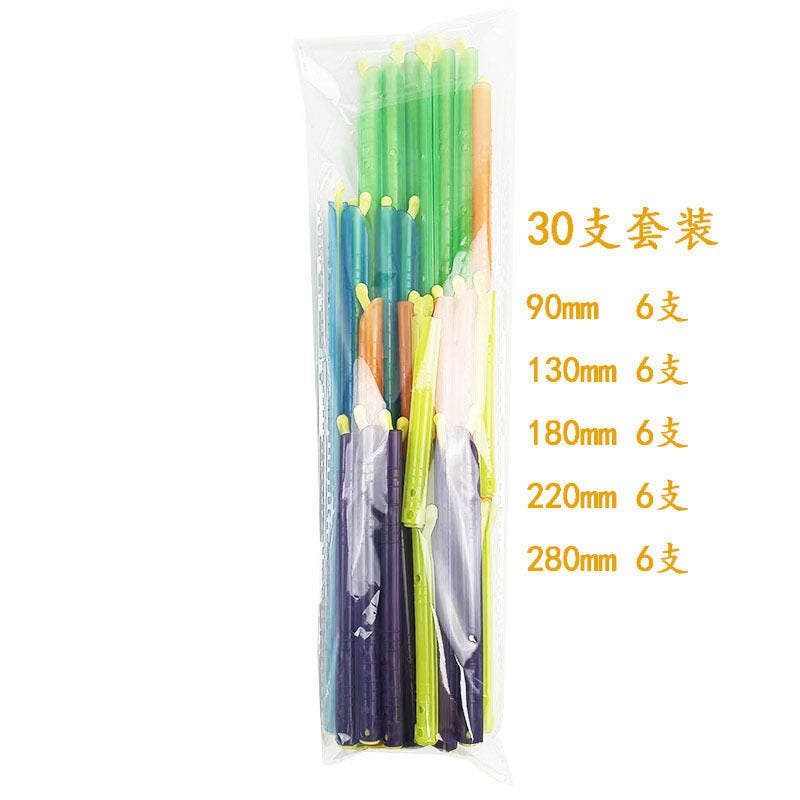 Multifunctional food fresh-keeping sealing clip moisture-proof sealing clip snacks sealing stick tea sealer candy color spot 30 sets 