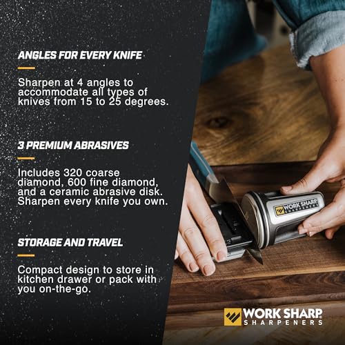 Work Sharp Rolling Knife Sharpener- 4 Sharpening Angles - For All Kitchen Knife Sets - Image 4