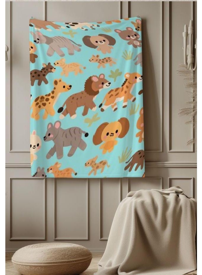 عام بطانية رقيقة من الفانيلا الكرتونية للأطفال أو الطلاب (دافئة ومريحة ومناسبة للنوم والألعاب) 100 سم * 150 سم - Image 4