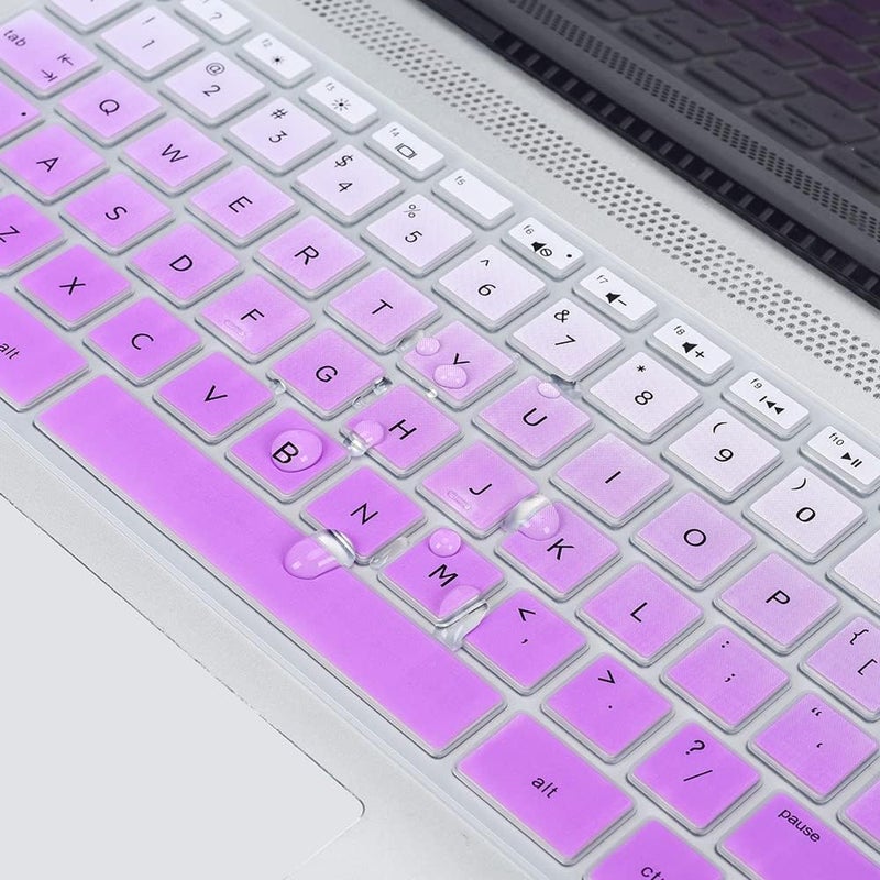 imComor Keyboard Cover for HP Laptop 14/HP Pavilion 14-dq 14-fq 14-dk 14m-dh 14-cd/ce/cf 14-cf0006dx/cf0012dx 14-dq0052dx 14-dq5043cl 14-dq2078wm 14-dq0055dx 14-dq0002dx dq0057nr 14-fq0040nr/fq0050nr, Purple - Image 4