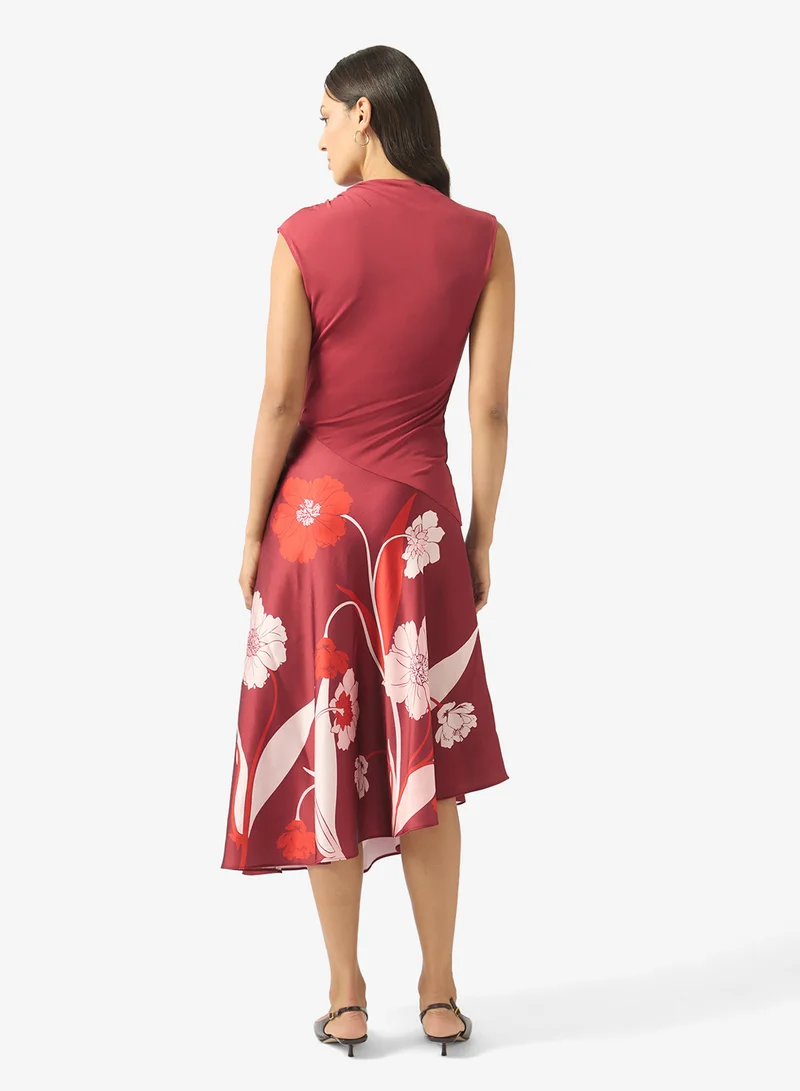 Ted Baker Aulya Printed Jersey Midi Dress
