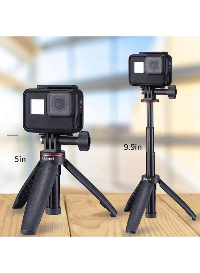 Ulanzi MT-09 Extension Pole Tripod, Mini Selfie Stick Tripod Stand Handle Grip for GoPro 8 7 6 5 4 Max DJI OSMO Action Insta360 One X SJCAM Vlogging - Image 3