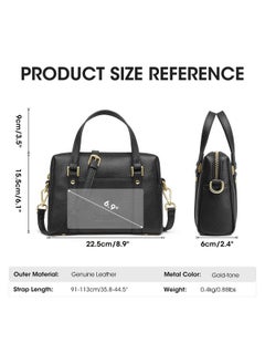 Kattee Genuine Leather Crossbody Bags For Women Trendy Small Soft Shoulder Purses And Handbags Black  - Image 4