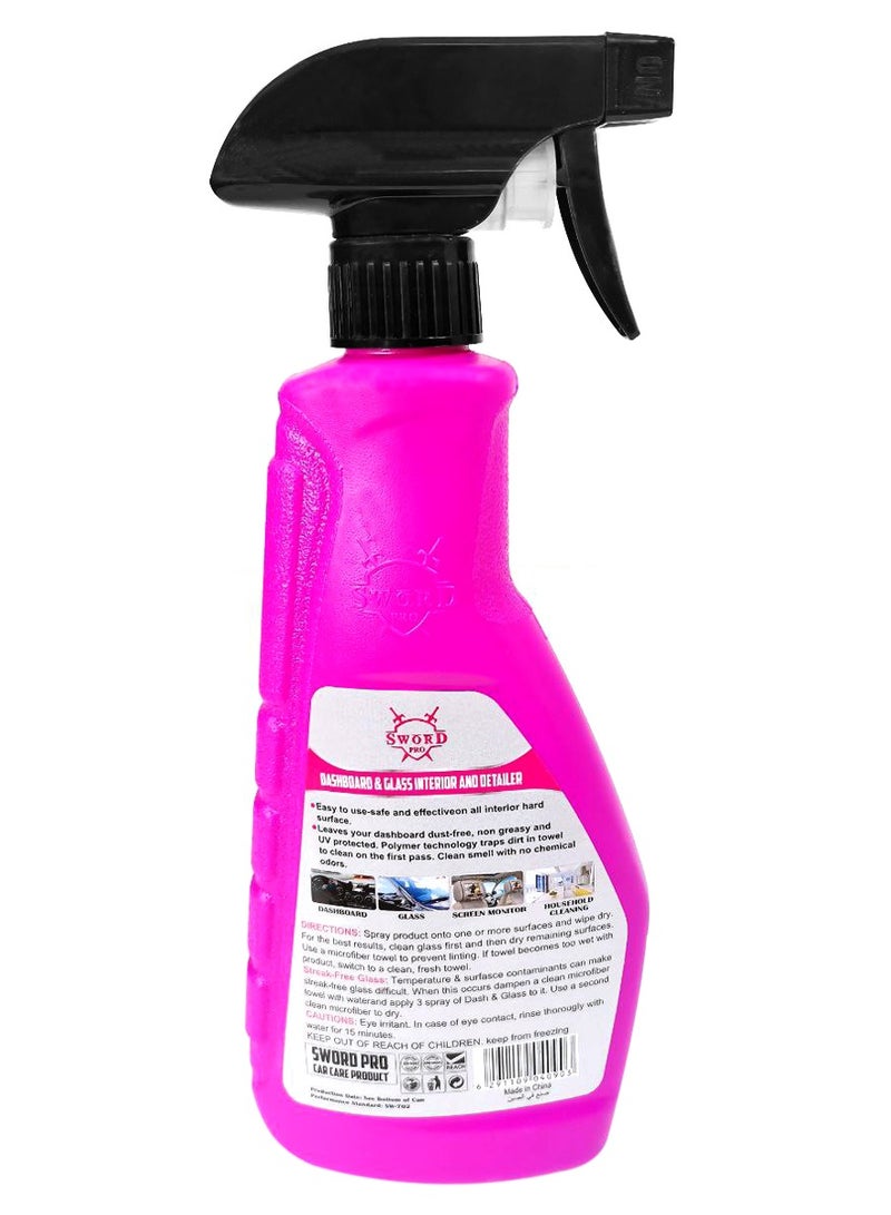 SWORD PRO 2 In 1 Dashboard & Glass Interior Detailer Cleaner 500ML SW-702 - Image 4