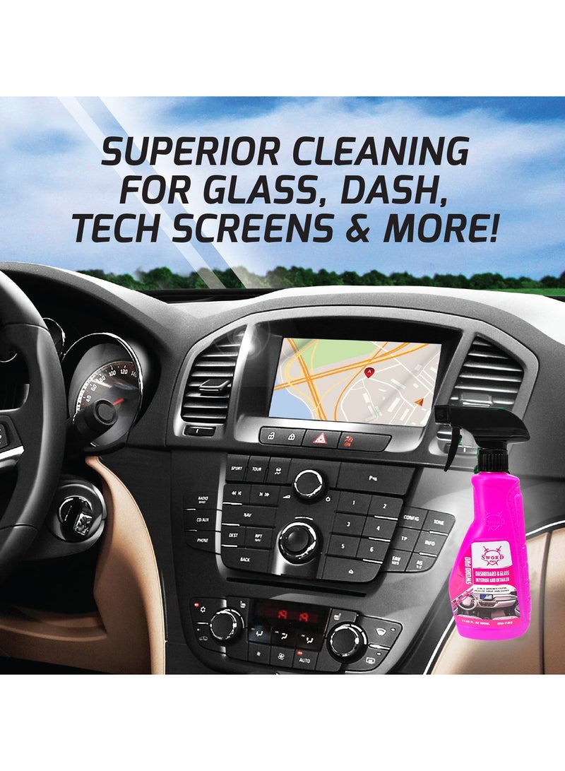 SWORD PRO 2 In 1 Dashboard & Glass Interior Detailer Cleaner 500ML SW-702 - Image 5