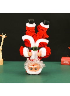 Christmas decorations electric handstand music hip-hop Santa Claus doll Christmas creative children Christmas toys Headstand Santa Claus