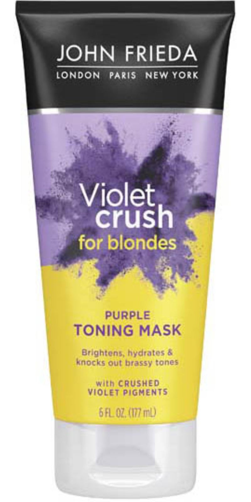 John Frieda Violet Crush For Blondes Purple Toning Mask with Crushed Violet Pigments 177ML - Image 1
