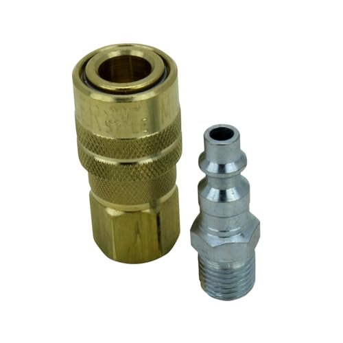 Milton Industrial Air Tool Coupler and Plug Kit, M-STYLE®, 1/4" NPT Air Compressor Quick Connect, S-711 (Pack of 10 Kits) - Image 2