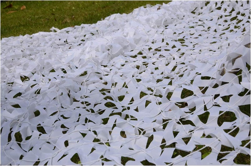 RAISCO 5X15 Feet White Hunting Blind Camo Net Camouflage Nets Military Surplus for Shooting, Party Decoration, Photograph, Vahicle Cover, Sunshade White Color Combination - Image 5