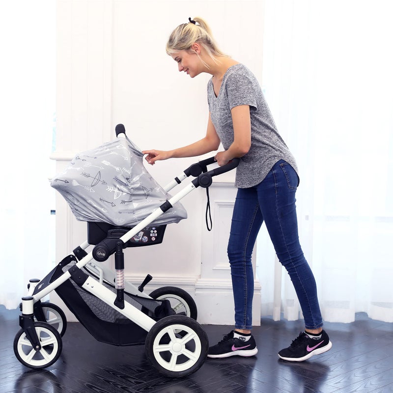 Hicoco غطاء الرضاعة - غطاء مقعد السيارة متعدد الاستخدامات للأطفال، غطاء عربة الأطفال، هدايا حفلات استقبال المواليد للأولاد والبنات - Image 3