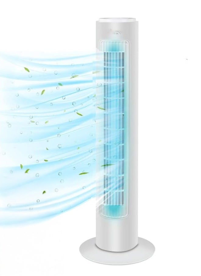 Cady One - Bladeless Oscillating Tower Fan, Portable Quiet Cooling Fan, Electric Standing Floor Fan with 3 Wind Speeds and 3 Modes, 45W Vertical Air Cooler - Image 1