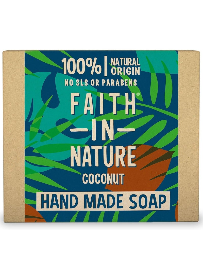 Faith in Nature Coconut Hand Soap Bar For Hydrating  - Image 1