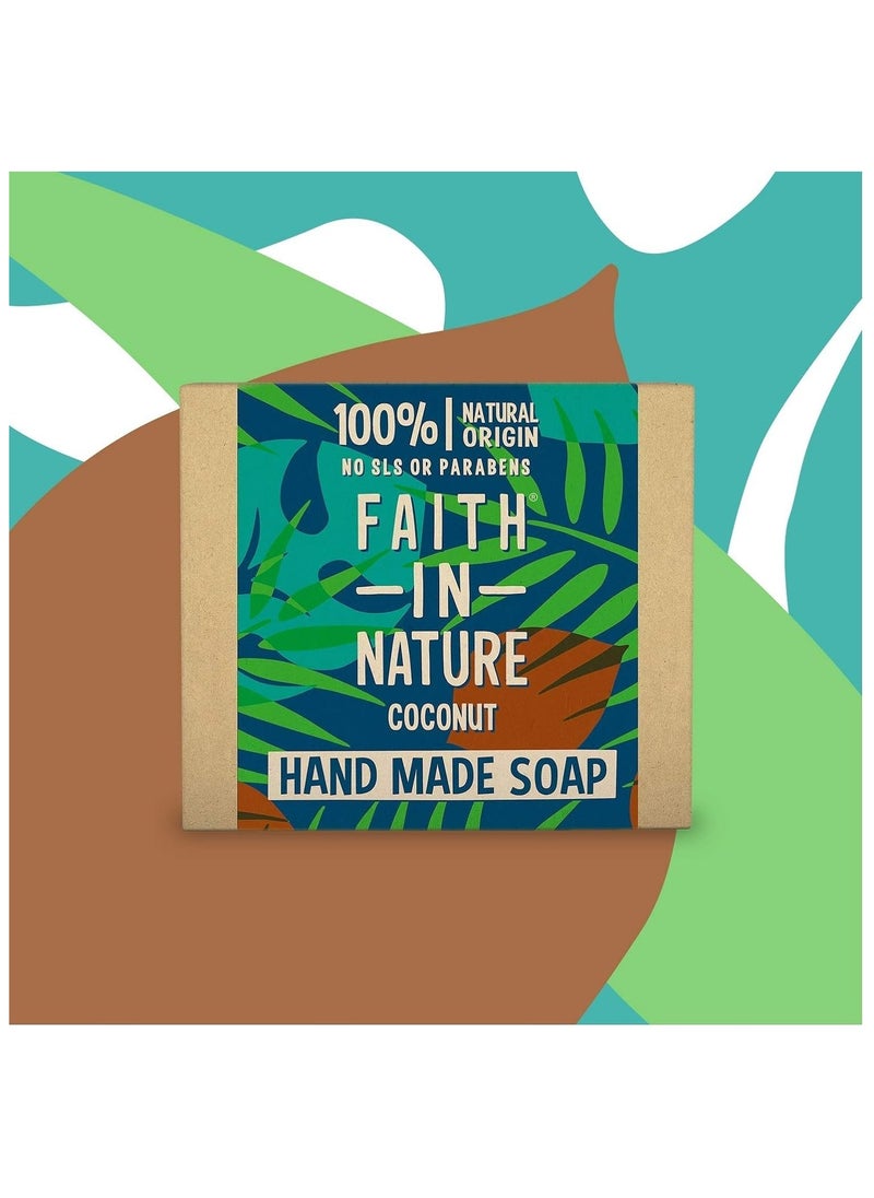 Faith in Nature Coconut Hand Soap Bar For Hydrating  - Image 3
