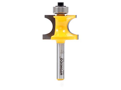 YONICO Router Bits Bullnose Bead 1/2-Inch Bead 1/4-Inch Shank 13193q - Image 3