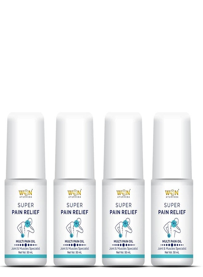 WON AYURVEDA SUPER PAIN RELIEF OIL - PACK OF 4 |Ayurvedic pain relief oil| - Image 1