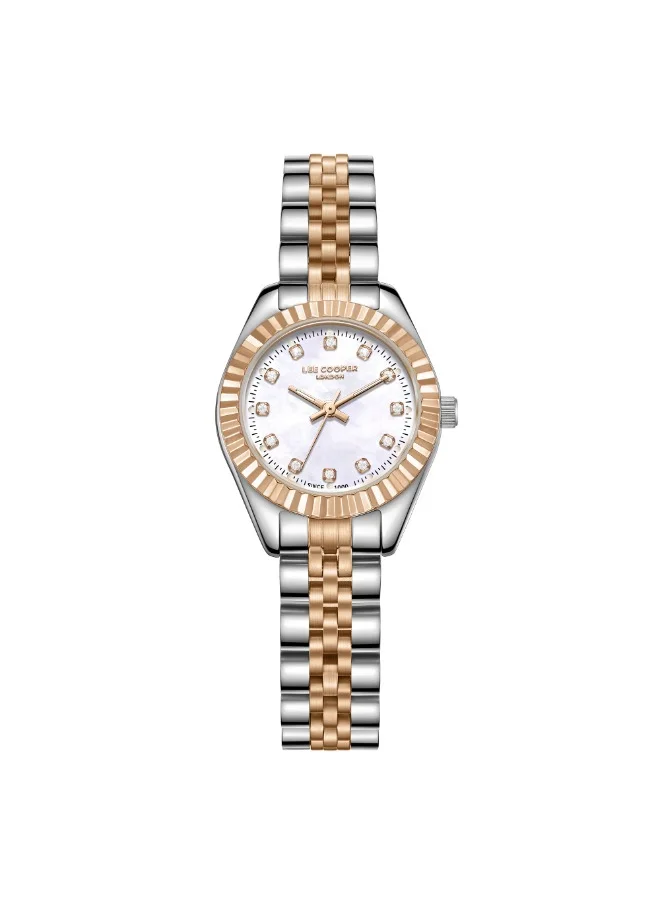 لي كوبر Lee Cooper LC07956.520 Women Analog Display Watch & Metal Strap Two Tone