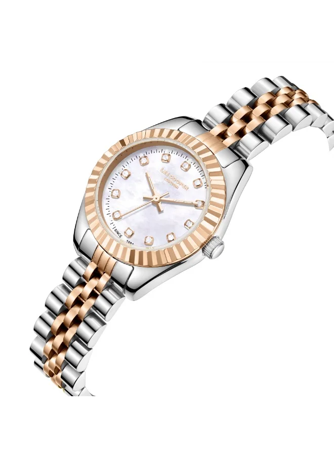 لي كوبر Lee Cooper LC07956.520 Women Analog Display Watch & Metal Strap Two Tone